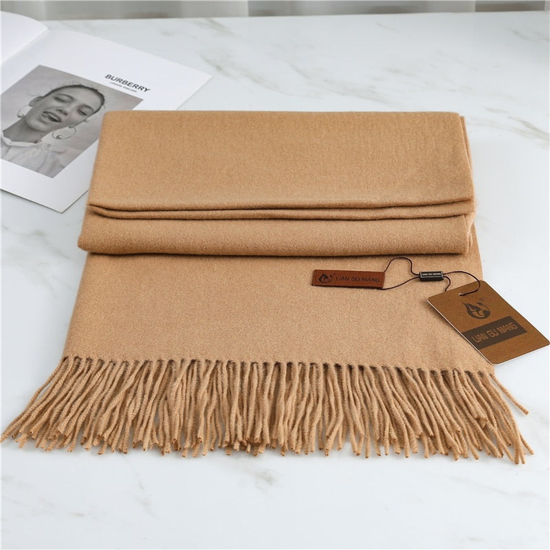 Fashion Damen Winterschal Viskose Stola Schlauchschal  Halstuch Strickschal Loop NEU