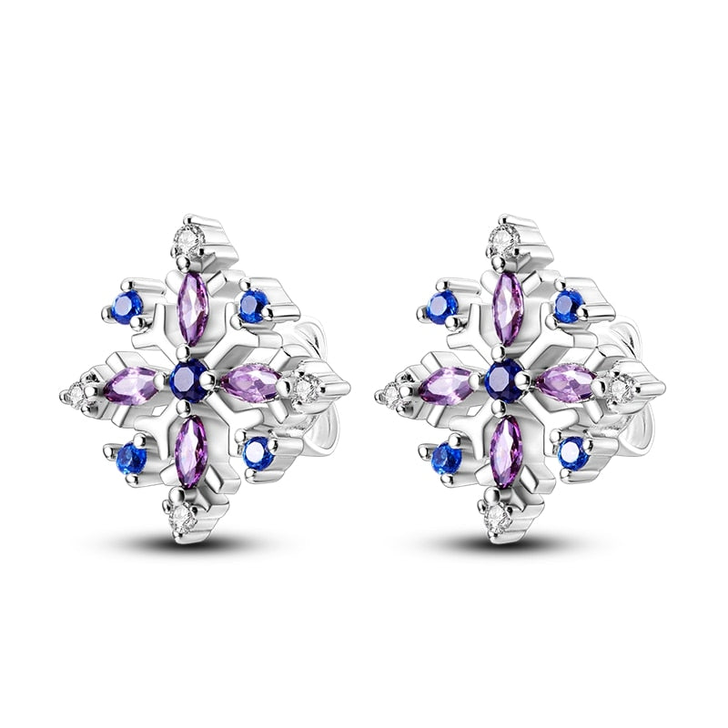 1 Paar Creolen aus 925 sterling Silber Ohrringe Ohrschmuck Zirkonia Ohrstecker