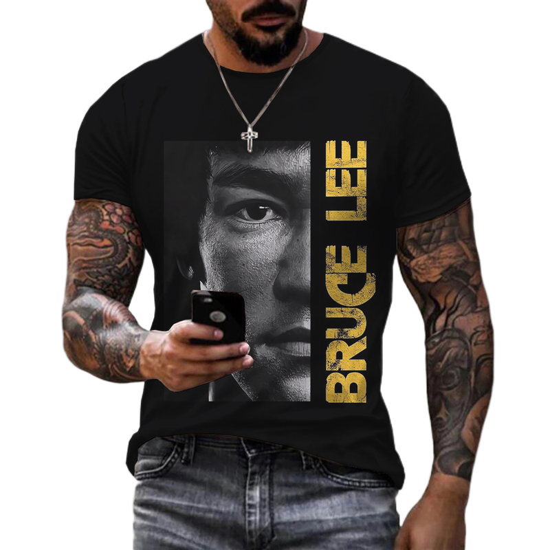 Unisex 3D-T-Shirt Streetwear Fashion Kung Fu Super Star Bruce Lee