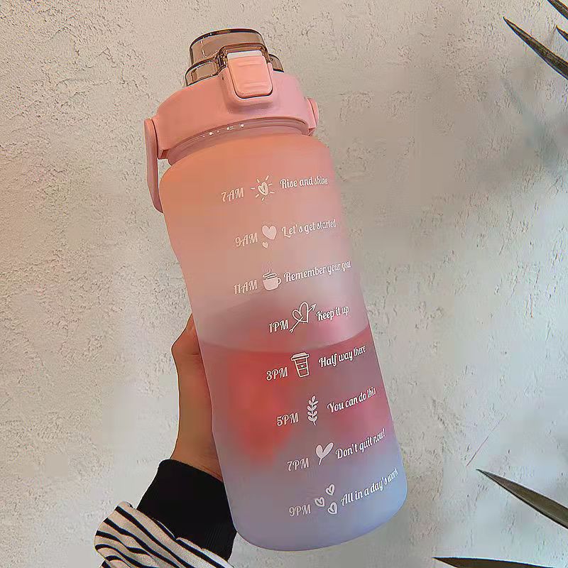 2L Trinkflasche Sportflasche Wasserflasche Getränkeflasche BPA-frei Tritanflasche