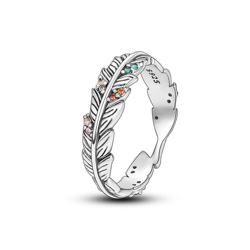Massiv Sterling Silber 925 Ring filigran Fashion Damenring mit AAA Zirkonia