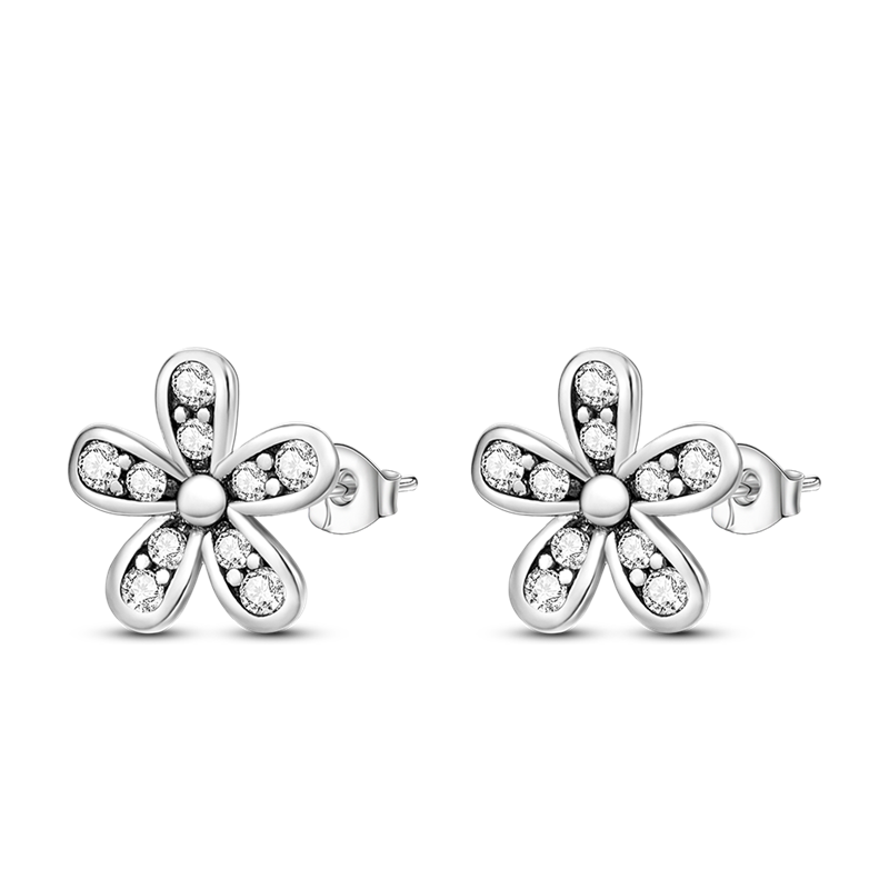 1 Paar Creolen aus 925 sterling Silber Ohrringe Ohrschmuck Zirkonia Ohrstecker