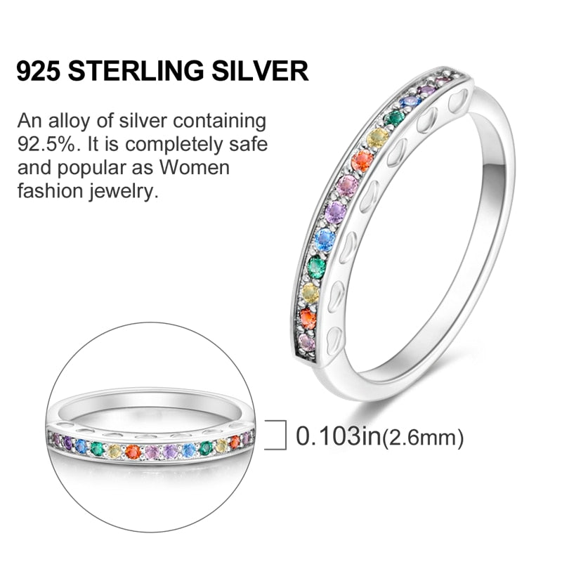 Massiv Sterling Silber 925 Ring filigran Fashion Damenring mit AAA Zirkonia