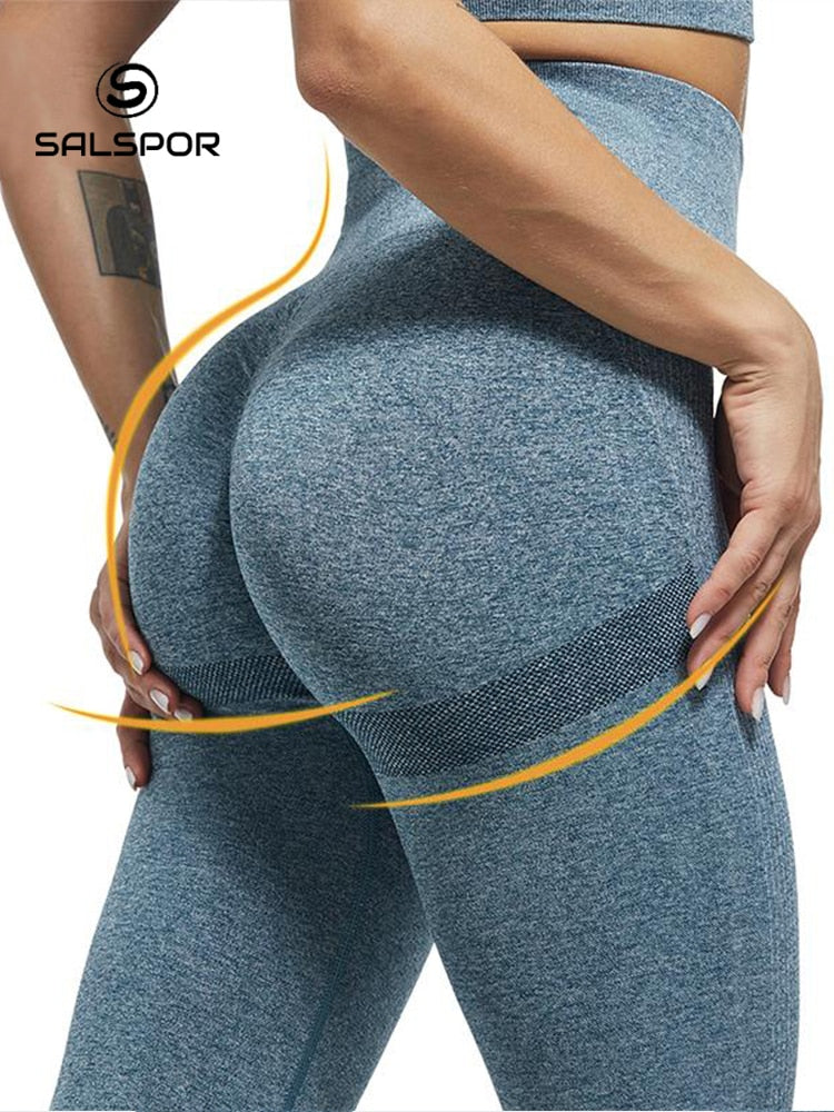 Yoga Leggings Push Up Damen Sport Hose Fitness Gym Stretch Leggins Jogginghose