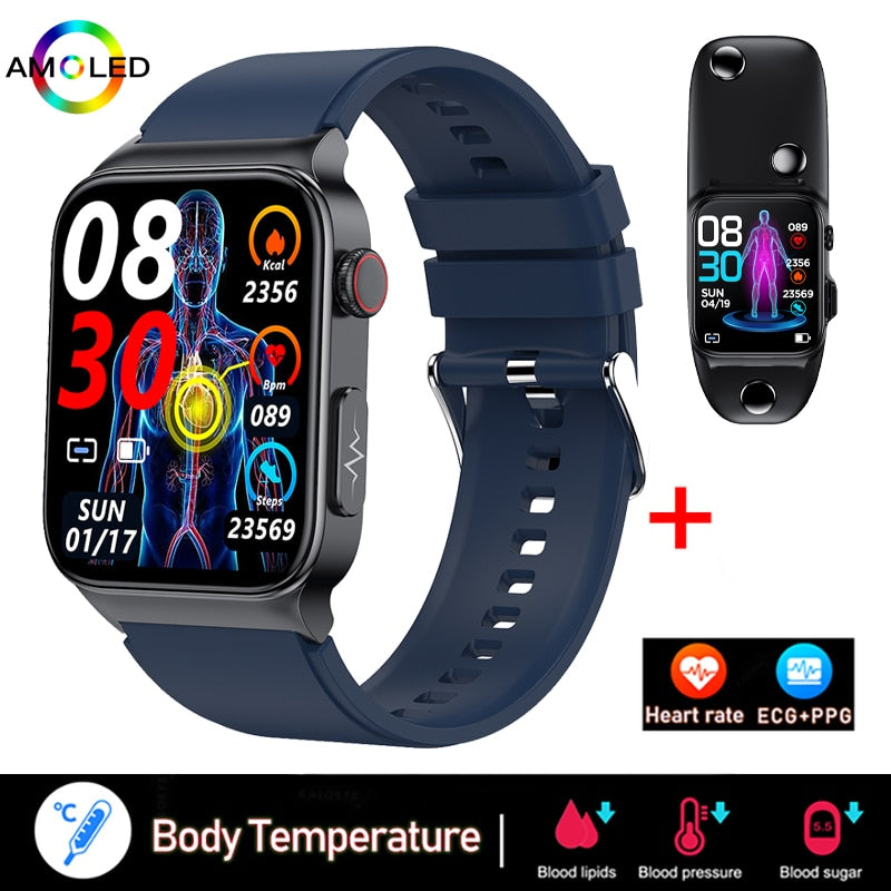EKG + PPG Bluetooth Smart watch Fitness Tracker Sport Uhr Puls Armband Wasserdicht