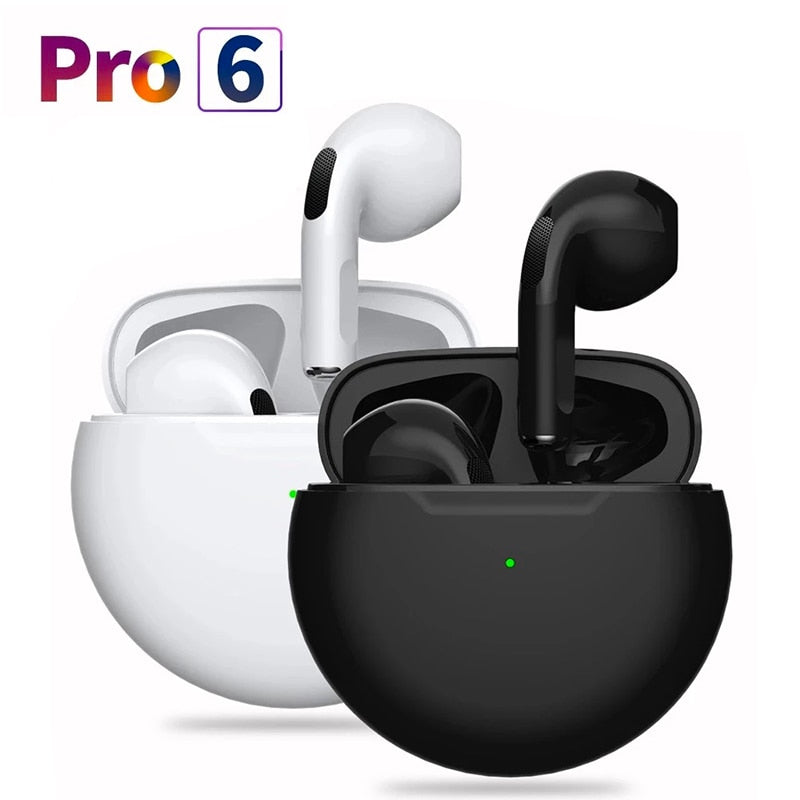 Air Pro 6 TWS Wireless Kopfhörer Bluetooth Control In-Ear Ohrhörer Wireless Headset Ladebox Earbuds
