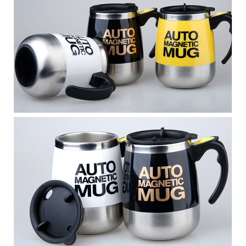 Selbstrührende Tasse Magic Mug Selbstrührender Becher automatisch Edelstahl