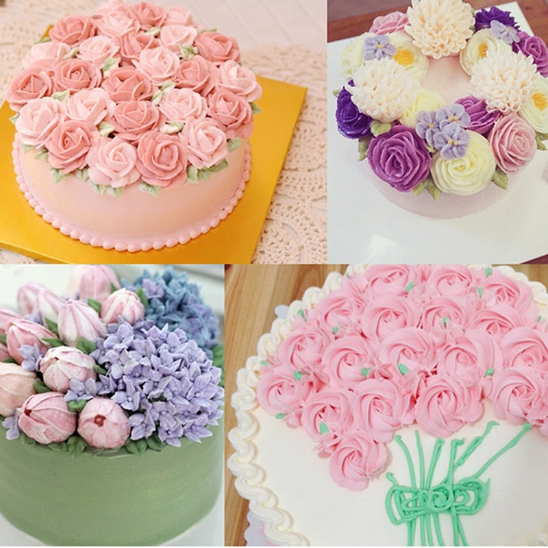 8 Stk Sahnetülle Spritztüllen Edelstahl für Kuchen und Süßwaren Küchenhelfer