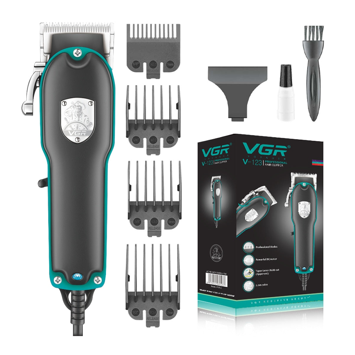 VGR Profi Haarschneidemaschine Haarschneider Rasierer Hair Clipper Bart Trimmer Akku NEU