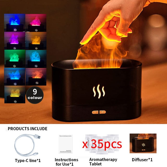 9 Farbe LED Licht Ultraschall Luftbefeuchter Aroma Diffuser Diffusor Humidifier