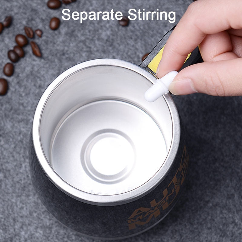 Selbstrührende Tasse Magic Mug Selbstrührender Becher automatisch Edelstahl