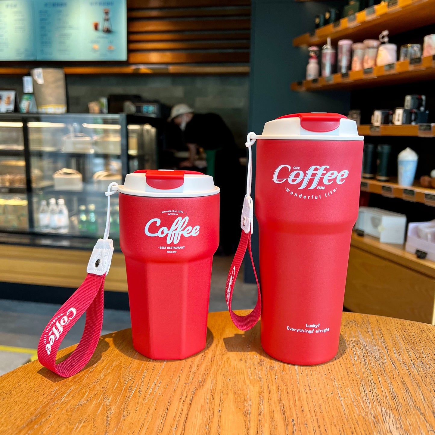 MUG Isolierbecher Auto Thermobecher to go 420/620 ML Spülmaschinengeeignet Edelstahl