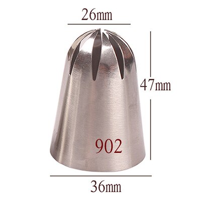 8 Stk Sahnetülle Spritztüllen Edelstahl für Kuchen und Süßwaren Küchenhelfer