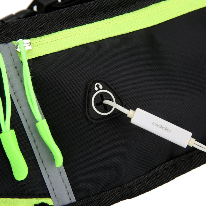 Laufen Gürtel mit Wasserflasche Taille Pack Reißverschlusstaschen Tasche Joggen