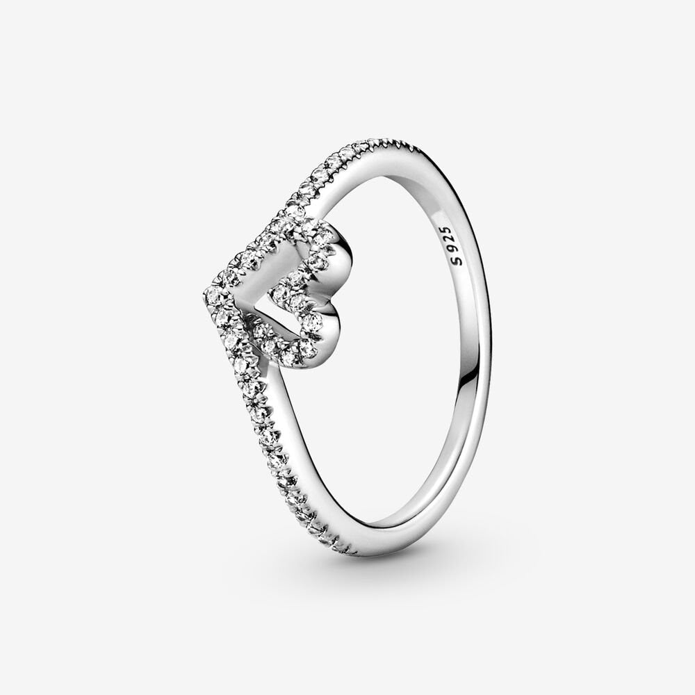 Massiv Sterling Silber 925 Ring filigran Fashion Damenring mit 3A Zirkonia