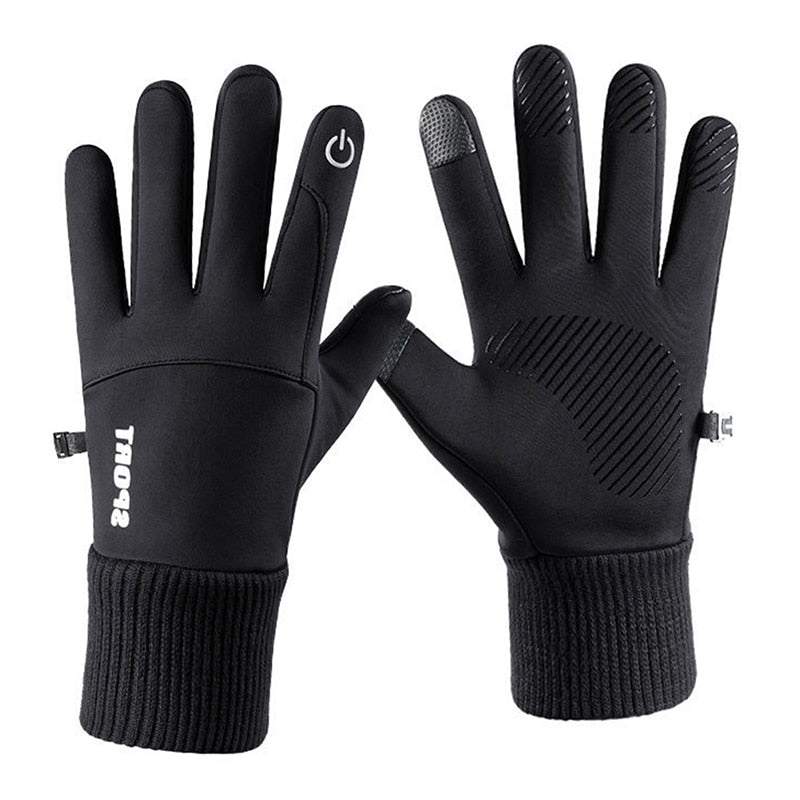 Fahrradhandschuhe Damen Herren Thermo Winter Handschuhe Touchscreen Wasserdicht