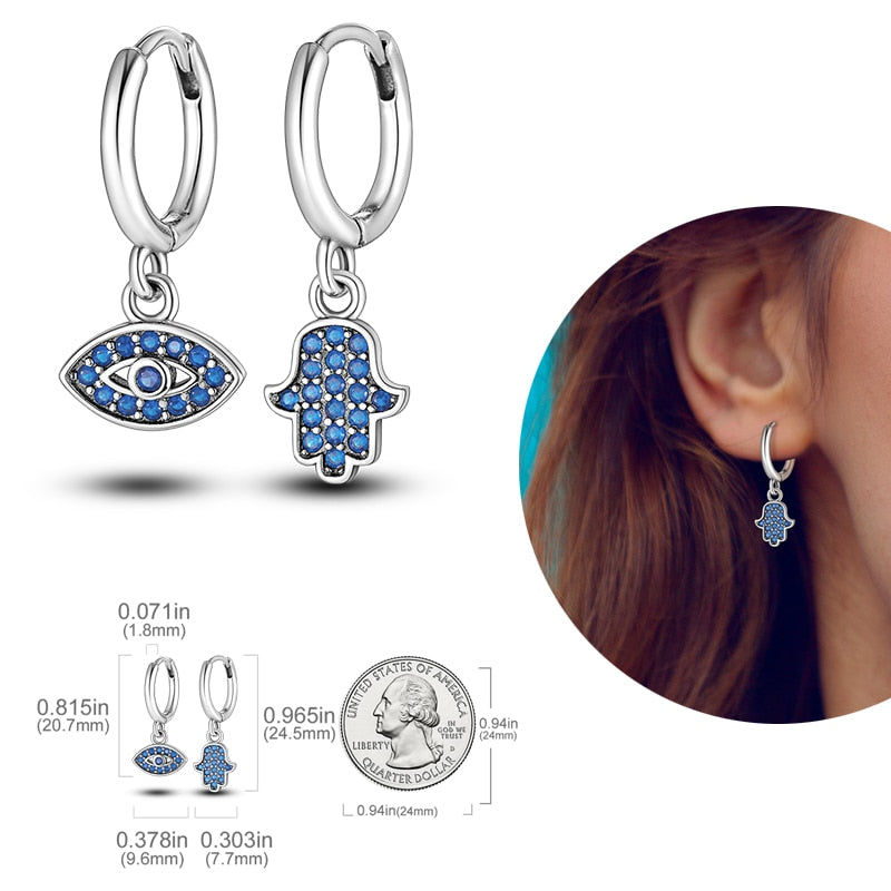 1 Paar Creolen aus 925 sterling Silber Ohrringe Ohrschmuck Zirkonia Ohrstecker