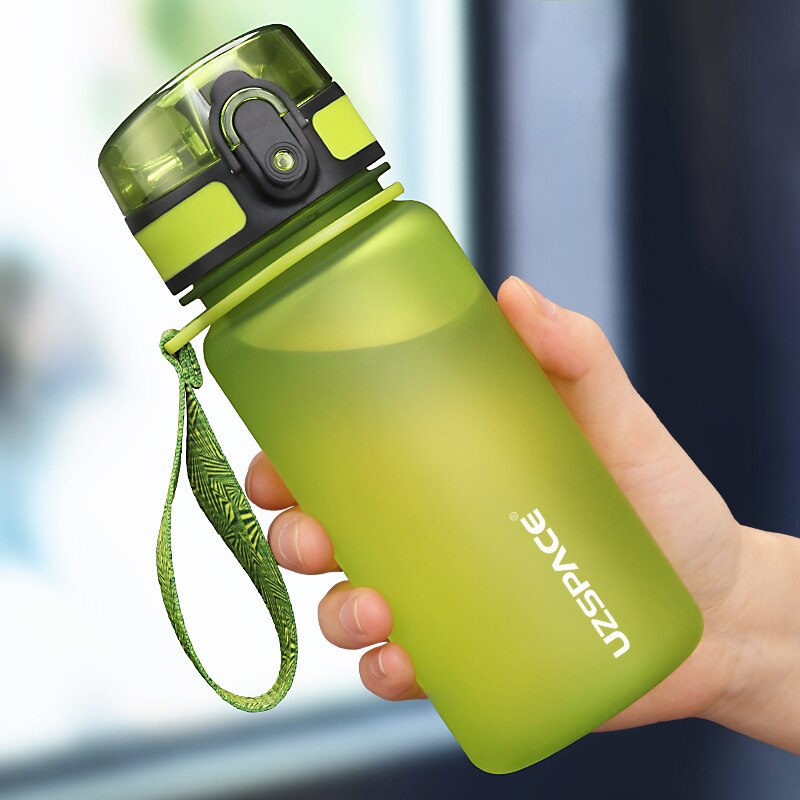 UZSPACE 350ML Trinkflasche Sportflasche Wasserflasche Getränkeflasche BPA-frei Tritanflasche