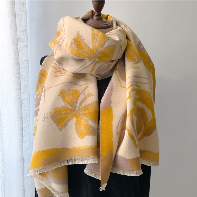 XXL Damen Winterschal Kaschmir Viskose Stola Schlauchschal  Halstuch Strickschal Loop NEU