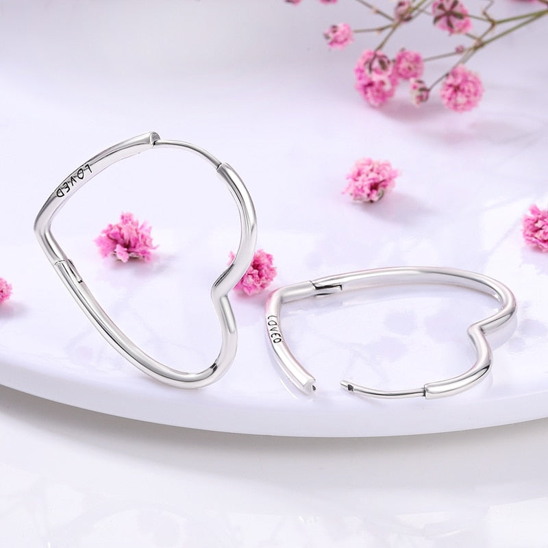 1 Paar Creolen aus 925 sterling Silber Ohrringe Ohrschmuck Zirkonia Ohrstecker