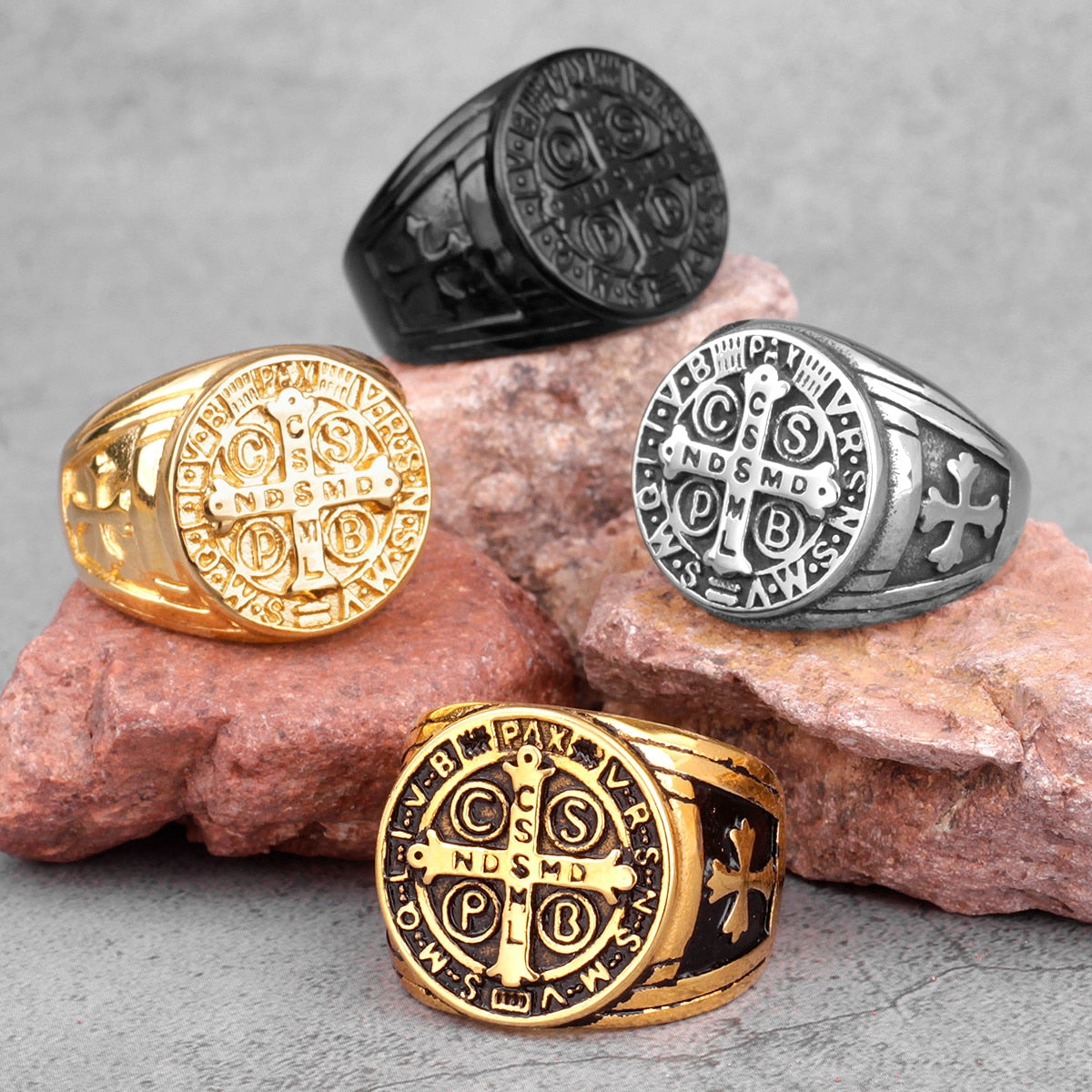 Edelstahl Herren & Damen Biker Rocker Spinning Ring Silber Skull Gothic