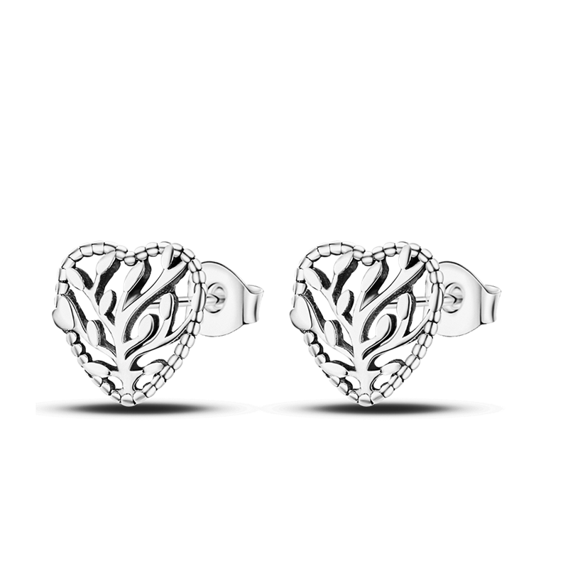 1 Paar Creolen aus 925 sterling Silber Ohrringe Ohrschmuck Zirkonia Ohrstecker