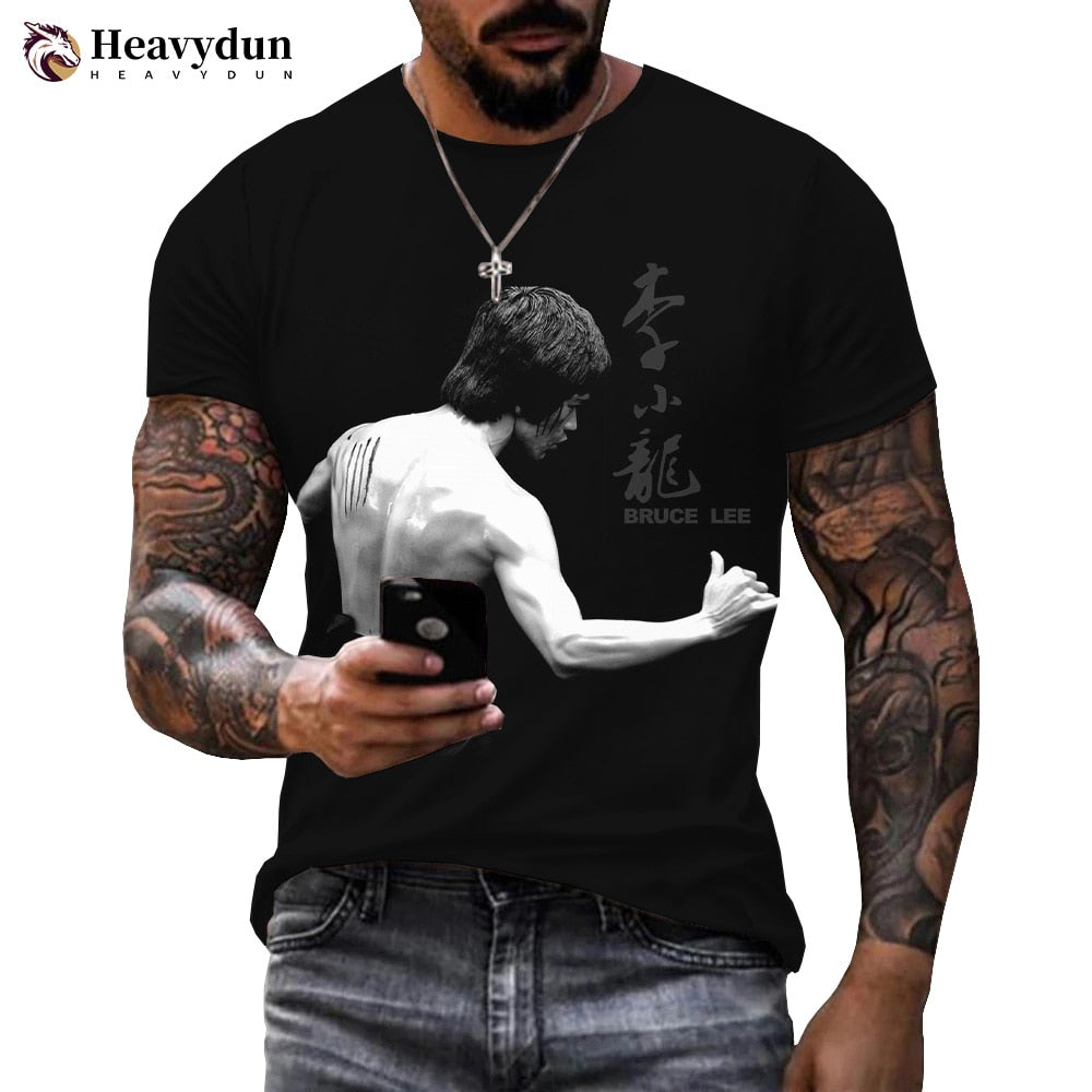 3D-T-Shirt Unisex Streetwear Fashion Kung Fu Super Star Bruce Lee