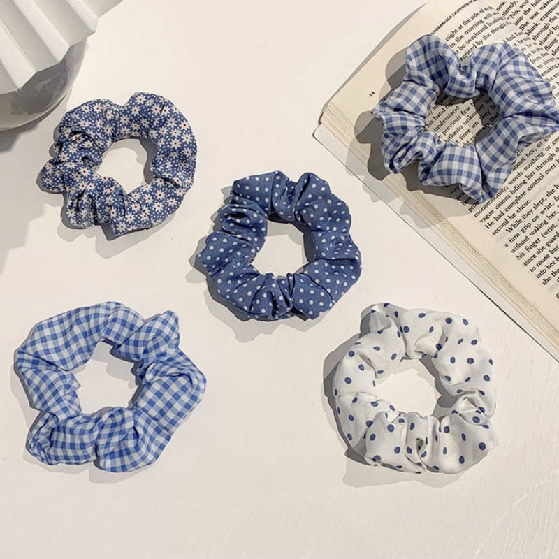 1/7 Stk/Set Haargummi Samt Haarband Zopfband Zopfgummi Velour XL Scrunchie Dick Matt