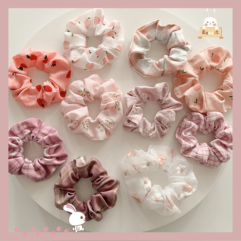 1/7 Stk/Set Haargummi Samt Haarband Zopfband Zopfgummi Velour XL Scrunchie Dick Matt