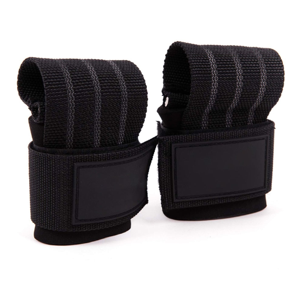 Power Lifting Straps Zughilfen gepolstert Kreuzheben Gym Fitness Herren