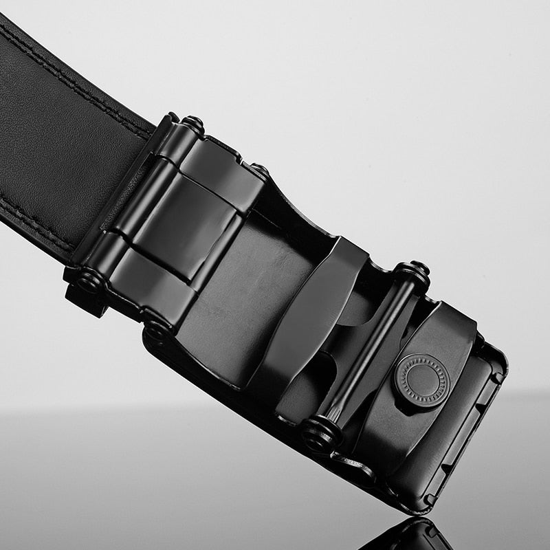 Neue Herren Gürtel Automatik Schnalle Echtes Leder Herrengürtel Luxusgürtel