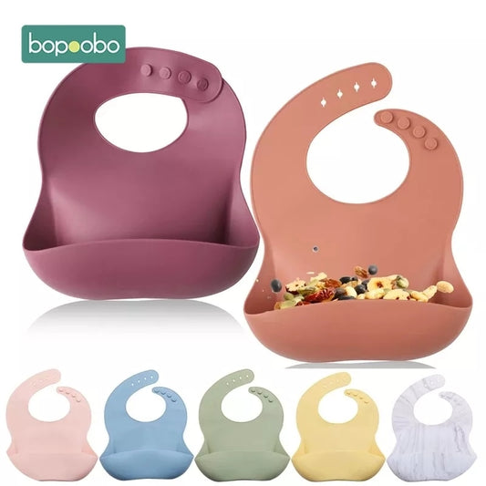 Silikon Lätzchen Sabberlatz ❤️ Baby Halstuch ❤️ verstellbar mit Auffangschale