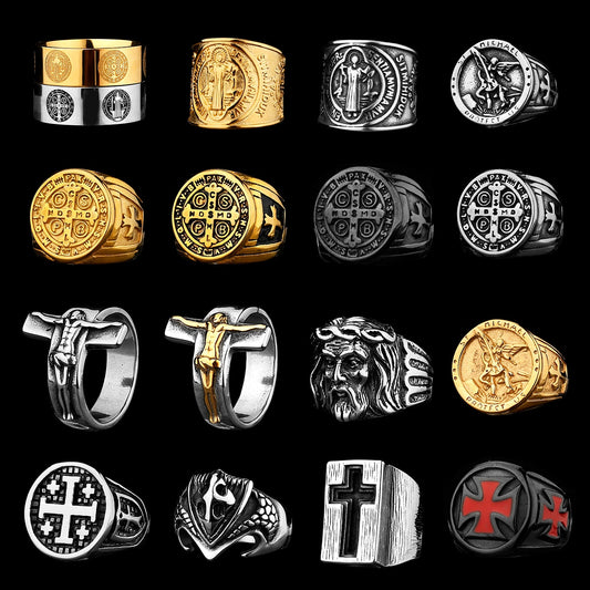 Edelstahl Herren & Damen Biker Rocker Spinning Ring Silber Skull Gothic