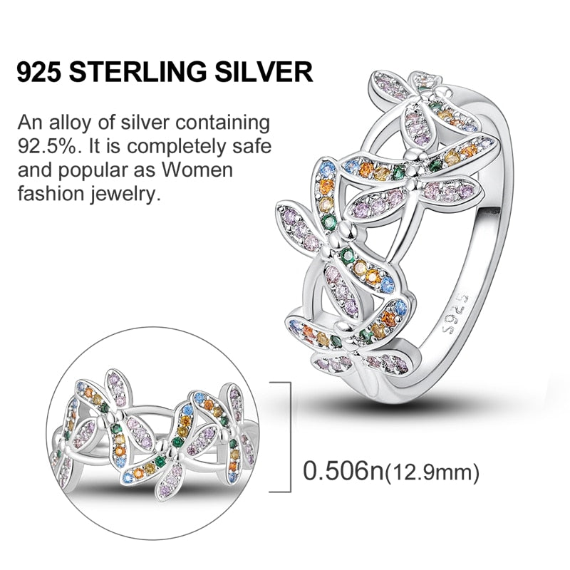 Massiv Sterling Silber 925 Ring filigran Fashion Damenring mit AAA Zirkonia