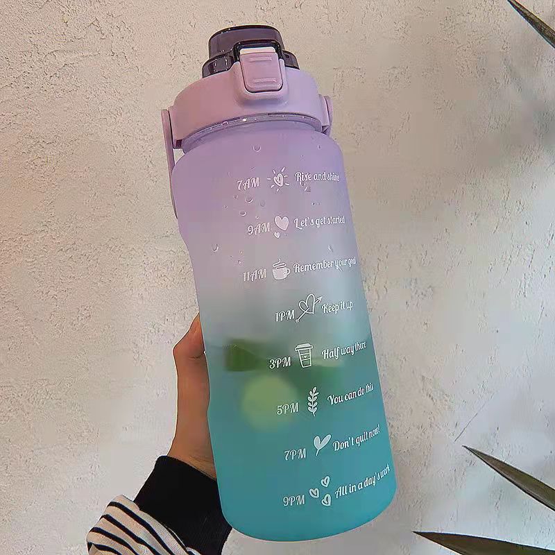 2L Trinkflasche Sportflasche Wasserflasche Getränkeflasche BPA-frei Tritanflasche