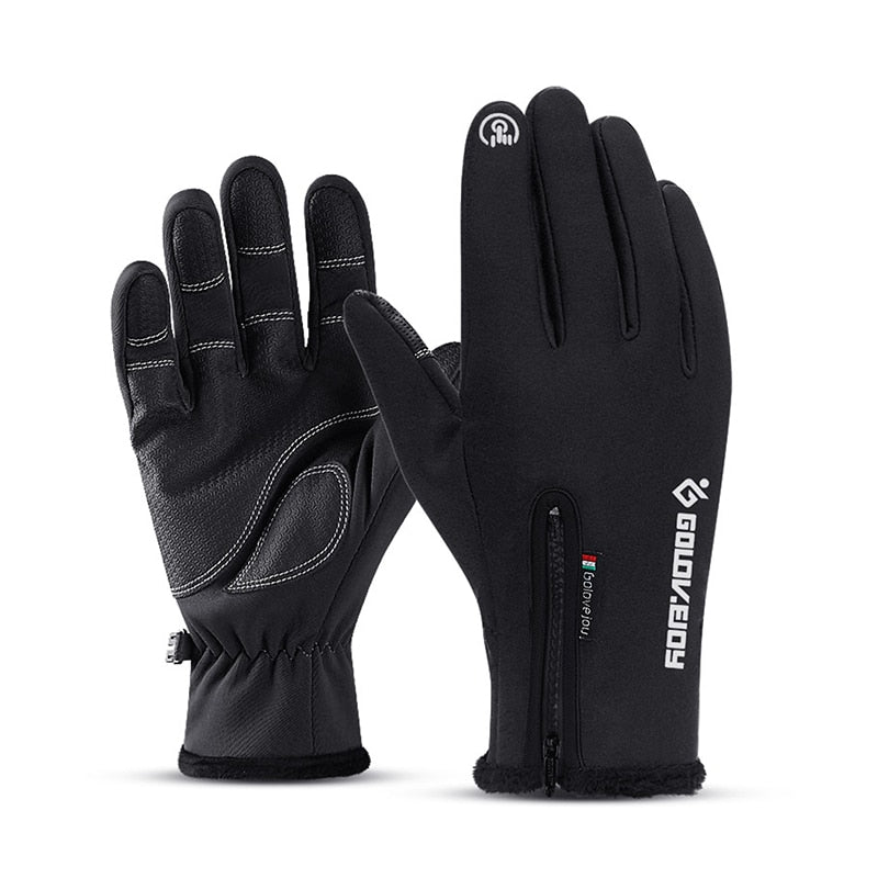 Fahrradhandschuhe Damen Herren Thermo Winter Handschuhe Touchscreen Wasserdicht