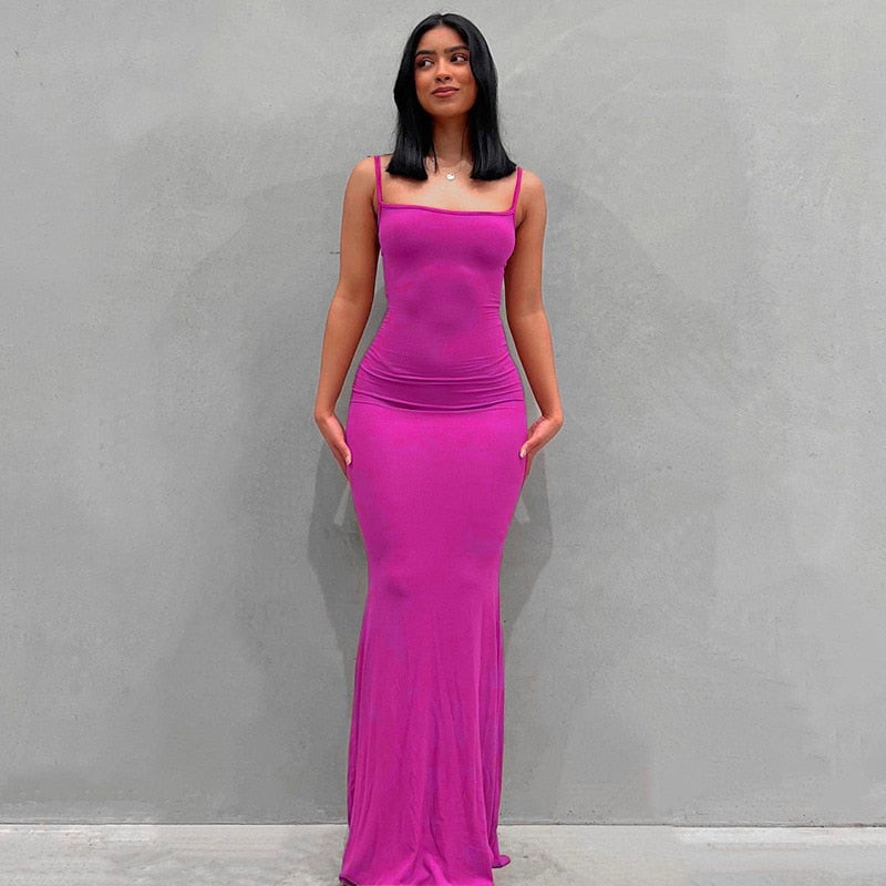 Damen Boho Sommerkleid Strandkleid Midikleid Urlaub Freizeitkleid Ärmellos Trägerkleid