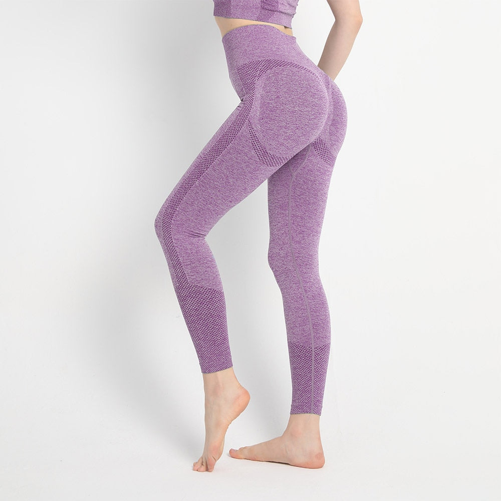 Yoga Leggings Push Up Damen Sport Hose Fitness Gym Stretch Leggins Jogginghose