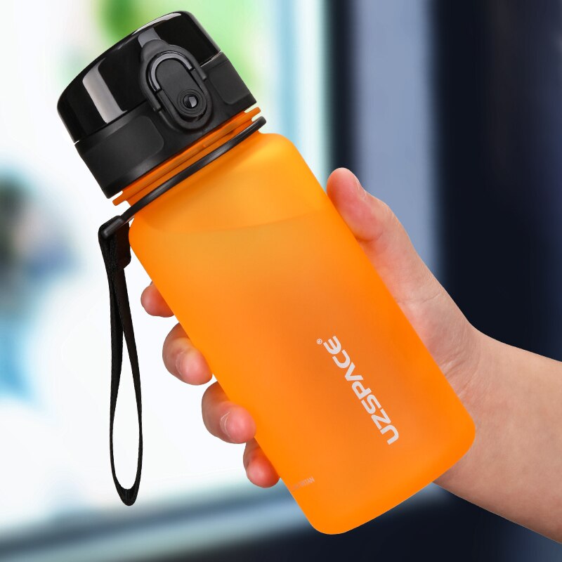 UZSPACE 350ML Trinkflasche Sportflasche Wasserflasche Getränkeflasche BPA-frei Tritanflasche