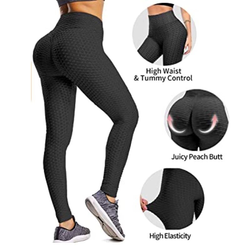Damen Yoga Leggings Push Up Sport Hose Fitness Gym Stretch Leggins Jogginghose