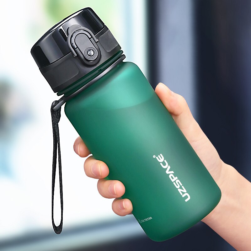 UZSPACE 350ML Trinkflasche Sportflasche Wasserflasche Getränkeflasche BPA-frei Tritanflasche
