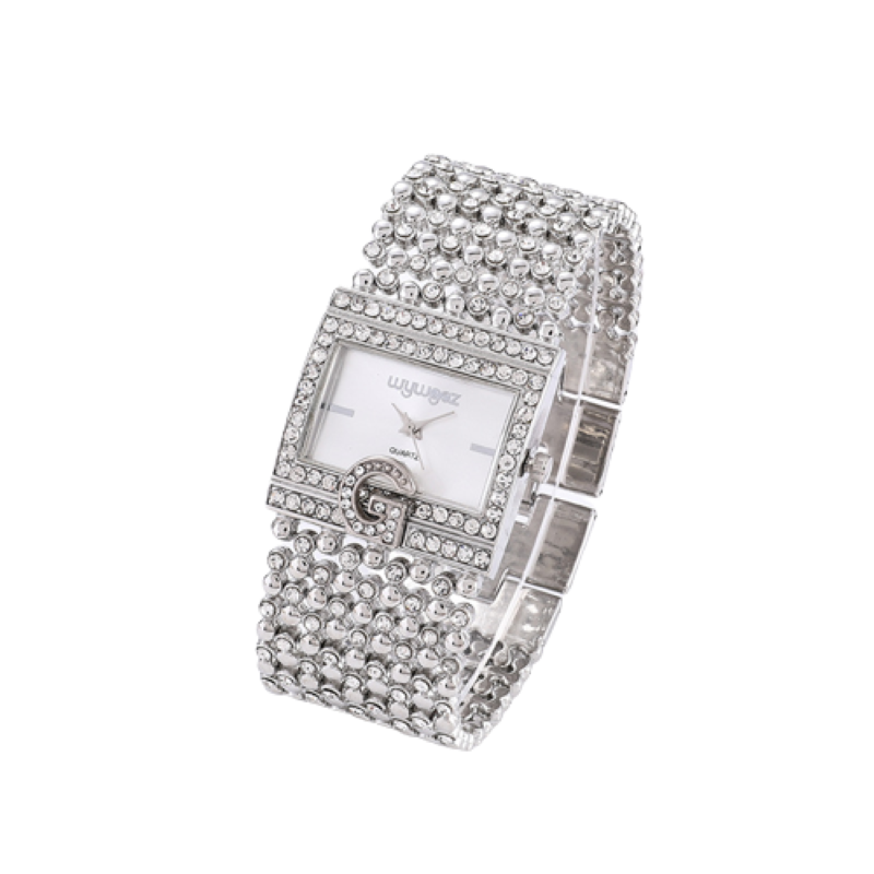 Damen Armband Uhr Mode Fashion Strass Luxus Quartz Business Schmuck