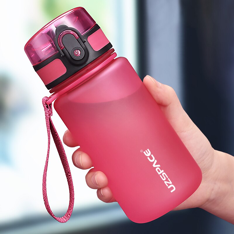 UZSPACE 350ML Trinkflasche Sportflasche Wasserflasche Getränkeflasche BPA-frei Tritanflasche