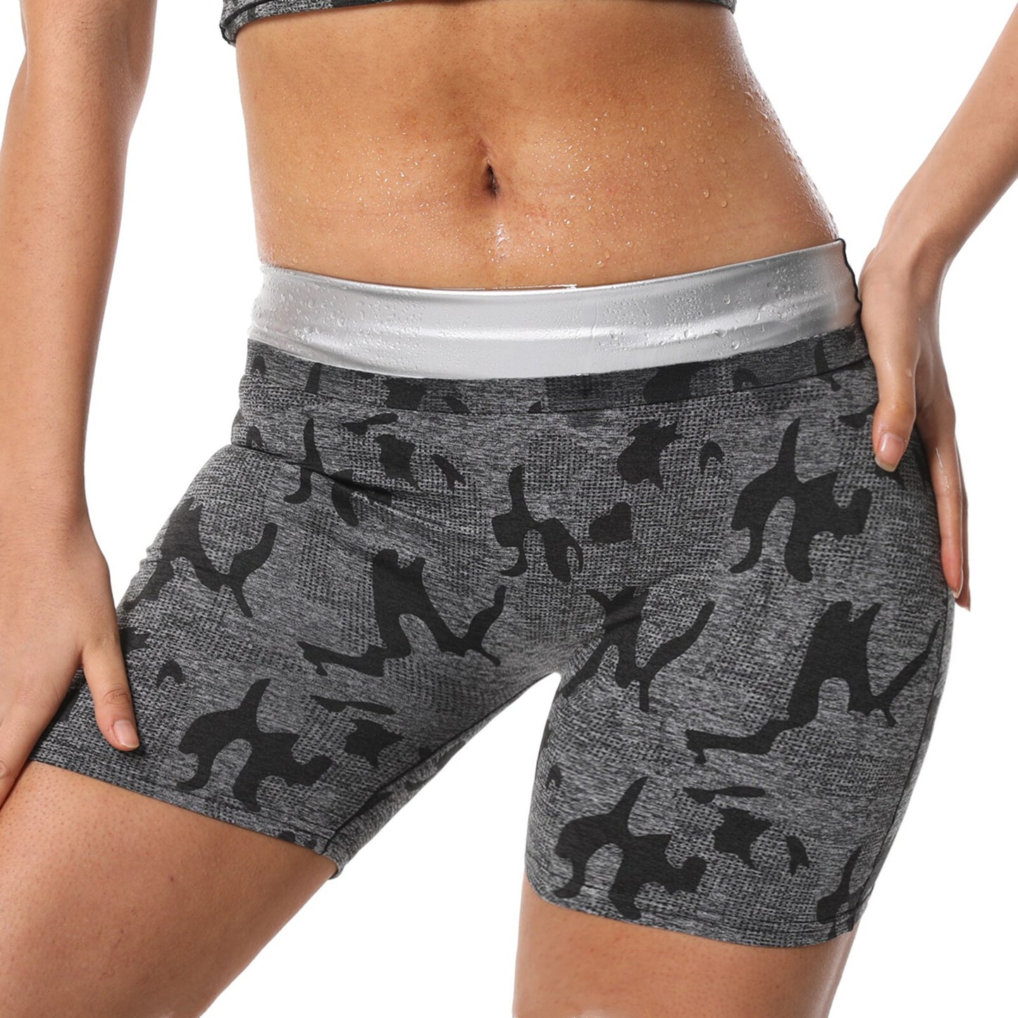 Frauen Sauna Hosen Körper Shaper Leggings Yoga Abnehmen Schweiß Einstellbare
