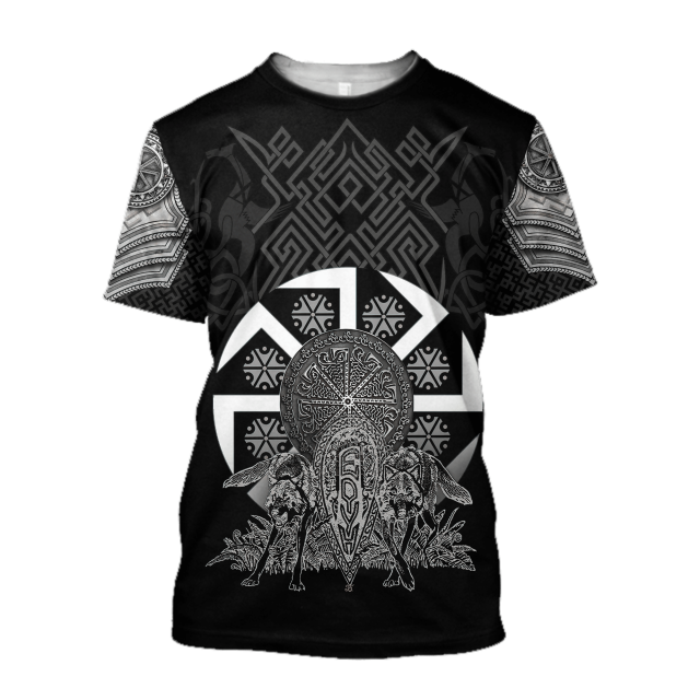 Männer Vikings Symbol Retro Vintage 3D T-Shirt Rundhals Unisex  Streetwear