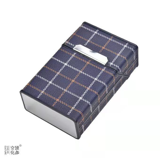 Zigarettenetui Etui 20 Zigaretten Dose Metall Box Mini Kunst Leder Accessories