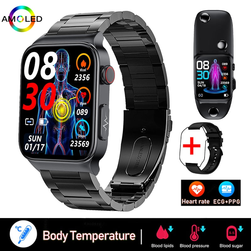 EKG + PPG Bluetooth Smart watch Fitness Tracker Sport Uhr Puls Armband Wasserdicht
