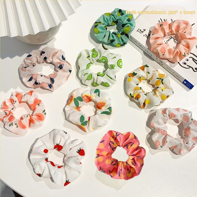 1/7 Stk/Set Haargummi Samt Haarband Zopfband Zopfgummi Velour XL Scrunchie Dick Matt