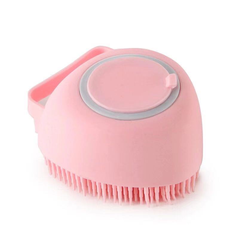 Haustier Massage Bad Bürste Für Hund Katze Shampoo Spender Silikon Waschen Tool