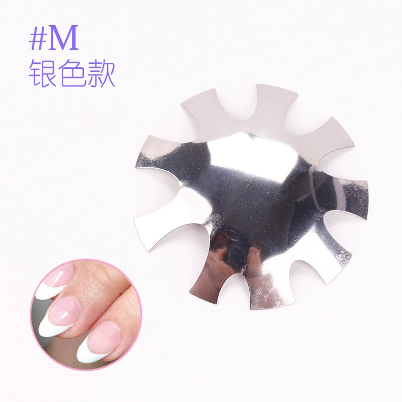 9 Größen French Nail Nagel Kunst Maniküre Schablone Trimmer Styling Tool